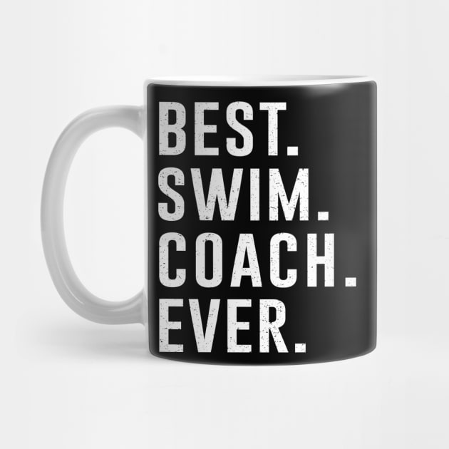 Best swim Coach Ever Gift by kateeleone97023